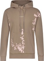 Purewhite -  Heren Loose Fit    Hoodie  - Bruin - Maat XL