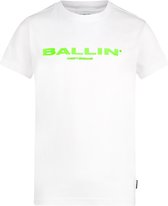 Ballin Amsterdam -  Jongens Slim Fit    T-shirt  - Wit - Maat 128