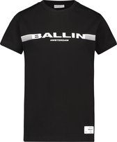 Ballin Amsterdam -  Jongens Slim Fit    T-shirt  - Zwart - Maat 176