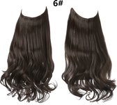 Premium Fiber Synthetic Clip in Extensions Single / Wire Extensions - BodyWave - 45cm- (#6) Dark Brown M01