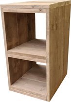 Wood4you - bureaukast steigerhout 34Lx68Bx72H cm -