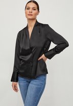 Vila Blouse Vidililah L/s Shirt 14075686 Black Dames Maat - W44