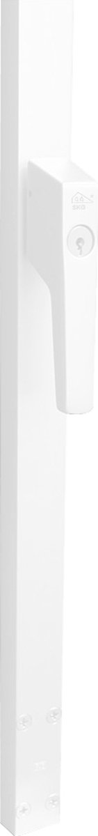 Intersteel Raamespagnolet afsluitbaar Rechts 1800mm met uitwisselbare cilinder RAL 9010 wit