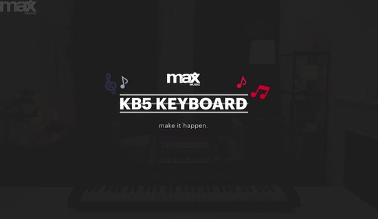 Max KB5 Clavier Électronique 61 Touches pour Débutant avec Casque Audio et  Stand