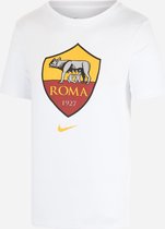 AS Roma fanshirt, wit met groot borstlogo - Maat XL -