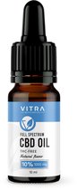 CBD-olie van Vitra 10 ml 10 procent - Full Spectrum - 1000 mg