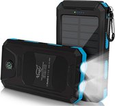SUNEVER - Solar Powerbank - 10000mAh - Waterproof - zonnepaneel - Dynamo - Duo USB - LED Light - outdoor - Hand opladen - Kamperen