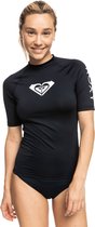 Roxy - UV Rashguard voor dames - Whole Hearted - Korte mouw - Antraciet - maat L (40)