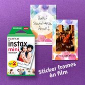 Fuji Film - Instax - Instant Celebration - MINI - instant foto stickerframe & film - aquarel