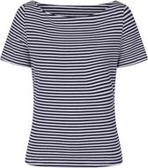 Dancing Days Top -M- Horizontal stripes Donkerblauw