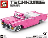 SY 8404 - Pink Cadillac - 742 onderdelen - Lego Technic Compatibel  - Bouwdoos