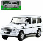 Mercedes-Benz G Klasse (Wit) (17 cm) 1/24 Welly - Model auto - Schaalmodel - Modelauto - Miniatuur autos