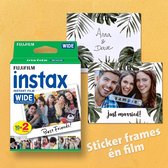 Fuji Film - Instax - Instant Celebration -  WIDE - instant foto stickerframe & film - just married