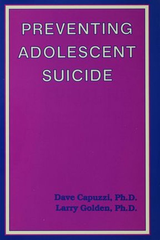 Preventing Adolescent Suicide - cover