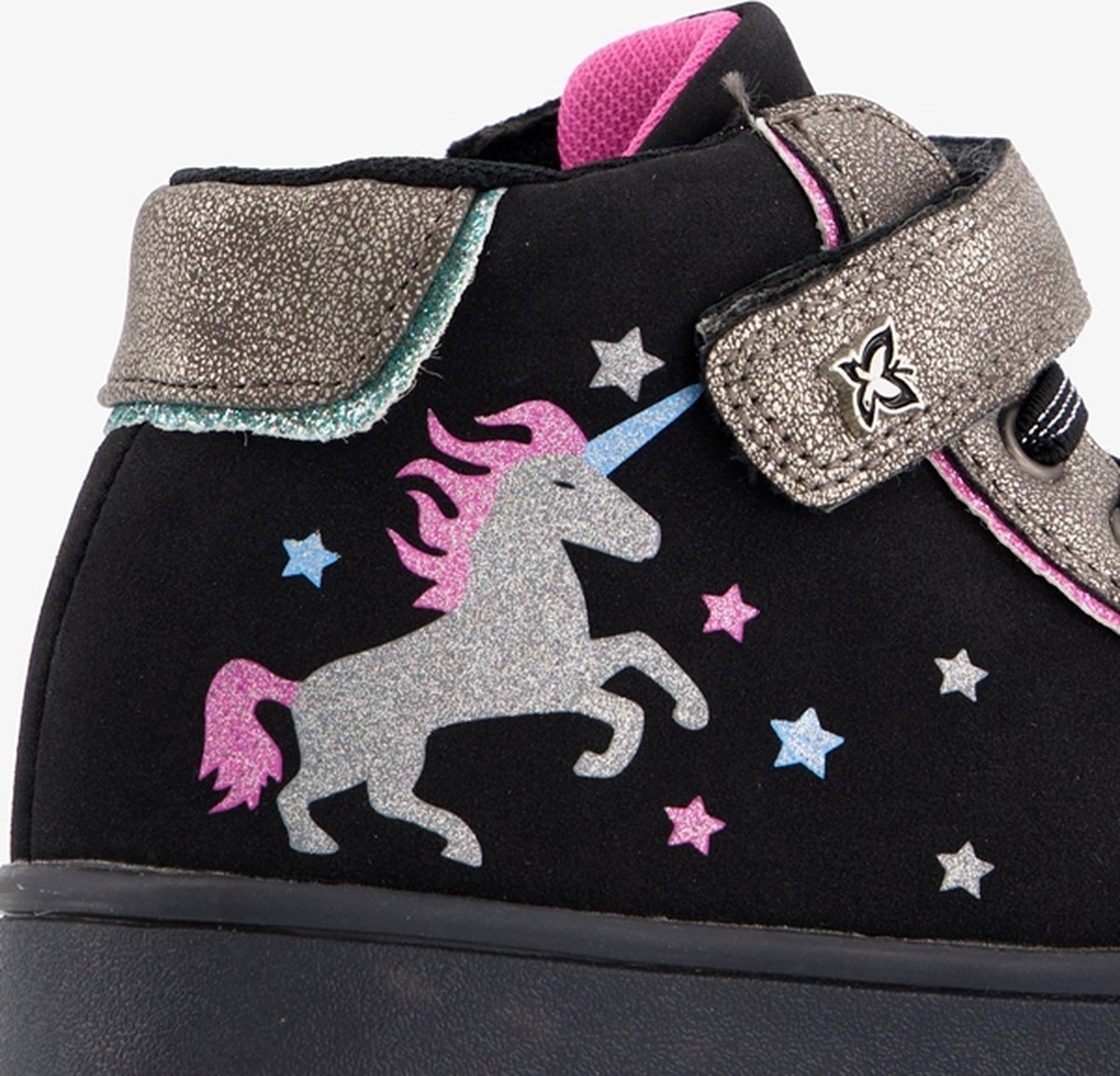 Blue Box meisjes unicorn sneakers met lichtjes - Zwart - Maat 30 | bol.com