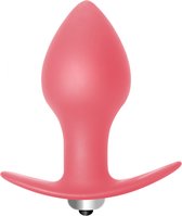 Lola Toys - First Time - Bulb Anal Plug - Ronde buttplug met vibratie - 7 functies - Anaalplug - 100% Fluweel zacht siliconen - 10cm x 3,8cm - Roze