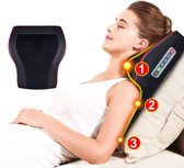 Bestseller Health - 3 in 1 Massagekussen - Shiatsu massage - Met warmte - Zwart