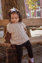 La Olivia Kids - Leah Knit Vest Beige - 7Y