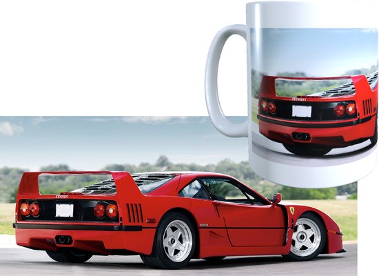 Ferrari F40 - tasse de voiture - tasse amusante - cadeau - oldtimer - voiture classique