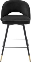 Eichholtz - Counter Stool - Cliff roche black velvet - set van 2 stuks [type 114575]