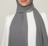 Hoofddoek Chiffon Light Gray – Hijab – Sjaal - Hoofddeksel– Islam – Moslima