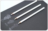 Houtskoolpotloden - Wit - Charcoal Pencils White - Soft, Medium, Hard - Corot - 3 stuks