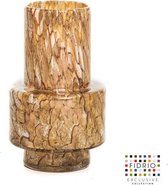 Design Vase Nuovo - Fidrio GOLD - vase à fleurs en verre soufflé à la bouche - hauteur 25 cm