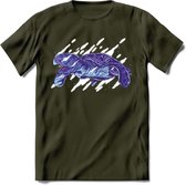 Dieren T-Shirt | Schildpad shirt Heren / Dames | Wildlife Turtle cadeau - Leger Groen - S