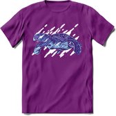 Dieren T-Shirt | Schildpad shirt Heren / Dames | Wildlife Turtle cadeau - Paars - XL