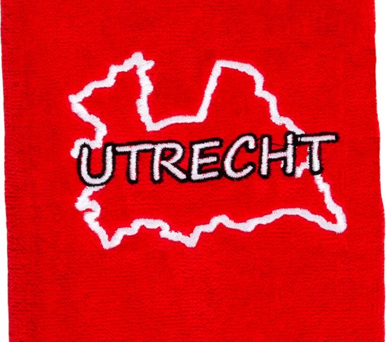 Nova Golf 'Utrecht' Golfhanddoek - Rood Wit van Nova Golf — afbeelding 2
