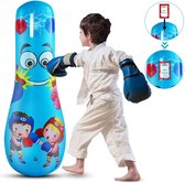 Merkloos - Opblaasbare Bokszak voor Kinderen - 120cm Hoog - Vrijstaand Boksspeelgoed - Fitness Bokszak - Opblaasbare Bokspaal voor Kinderen - Indoor Oefening