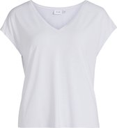 VILA VIMODALA DETAIL V-NECK S/S TOP/SU - NOOS Dames T-Shirt - Maat XS