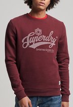 Superdry Heren Trui Vintage Collegiate Sweatshirt met ronde hals en geschreven opdruk