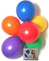 Duurzame ballonnen van Rubber - Green & fair - 18 stuks - kleurenmix