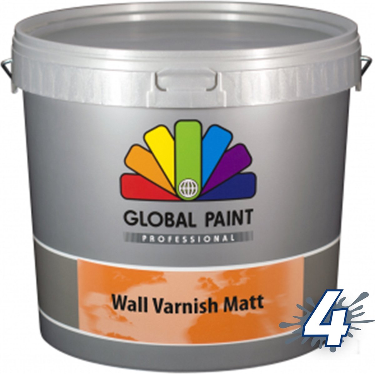 Global Paint Wall Varnish Matt | 5 L | Transparant | Beschermt Vochtbelasting | Voor Binnen | Mat | Klusverf