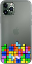 6F hoesje - geschikt voor iPhone 11 Pro -  Transparant TPU Case - Tetris #ffffff