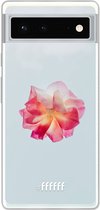 6F hoesje - geschikt voor Google Pixel 6 -  Transparant TPU Case - Rouge Floweret #ffffff