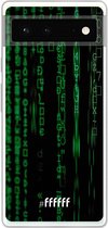 6F hoesje - geschikt voor Google Pixel 6 -  Transparant TPU Case - Hacking The Matrix #ffffff