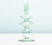 Anneaux d' Art en verre de chandelier du Present Time 19,5 Cm en Glas vert / transparent