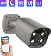 5MP Beveiliging - POE Camera - AI Menselijke Detectie - Twee-weg Audio Camera - IP66 - Outdoor Surveillance - Full Color Night P2P