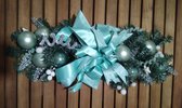 Donia Star tafelversiering - kerst - handmade in Belgie - blauw, groen en zilverkleurig