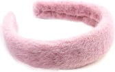Fluffy Haarband - Diadeem - Breedte 3 cm - Paars