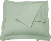 Fissaggio | Set kussenslopen Grayed Jade Hemstitch - 65x65 cm - Grayed Jade