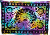 Authentiek Wandkleed Katoen Zon&Maan Kleurrijk (200 x 135 cm)