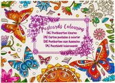 Postkaarten Kleuren 20 stuks "Vlinder"