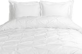 Fissaggio | Dekbedovertrekset Pintuk White - 140x200/220cm - Wit - Sloop 60x70cm - NL