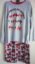 Minnie Mouse Pyjama - Grijs/ Rood - Maat 116-122