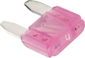 Steekzekering - Autozekering - 4 Ampère - Roze - 32 Volt - Mini - Geschikt voor o.a. Auto, Motor, Vrachtwagen en Boot