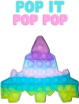 Pop IT Spaceship - Multi color | fidget toy | pop it fidget toys | satisfying popjes - Go Tiktok viral