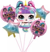 LOL Surprise folieballonnen boeket 5-delig